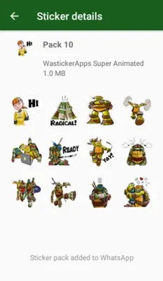 Super Heroes Stickers android App screenshot 1